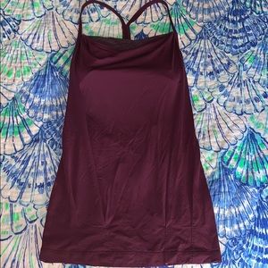 Lululemon Wine Purple 2 in 1 Bra Tank size 6